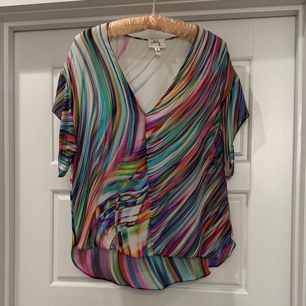 Milly Multicolor Striped Blouse
